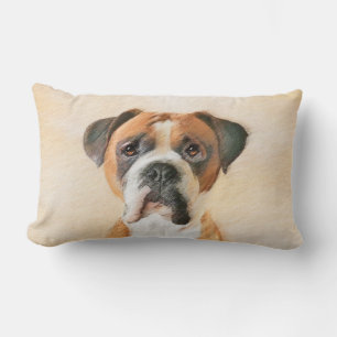 Coussin Rectangle Boxer Dog Peinture Non Décroché Art animal origina