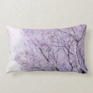 Coussin Rectangle Branches florales de lavande molle