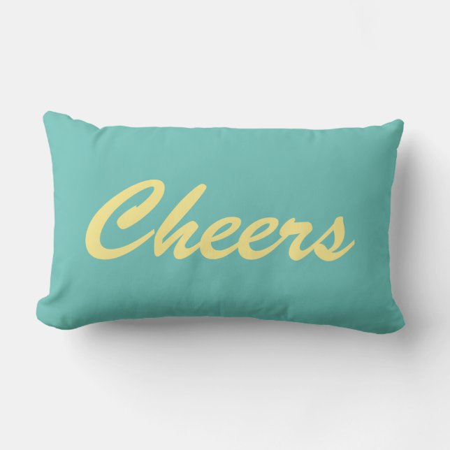 Coussin Rectangle Bravo Turquoise (Recto)