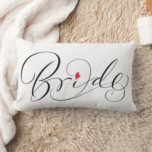 Coussin Rectangle Bride Groom Black White - deux sont un - Mariage (Couverture)