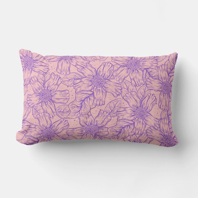 Coussin Rectangle Bright Bloom Accent Pillow (Recto)