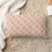 Coussin Rectangle Bright Watercolor Colorful Stripe Pattern (Couverture)
