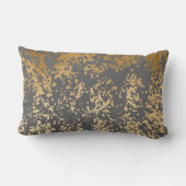 Coussin Rectangle brique élégante fausse or et bracelet gris (Verso)