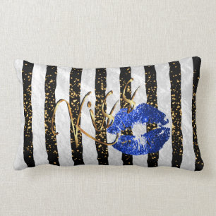 Coussin Rectangle Brise de Noir et de Blanc