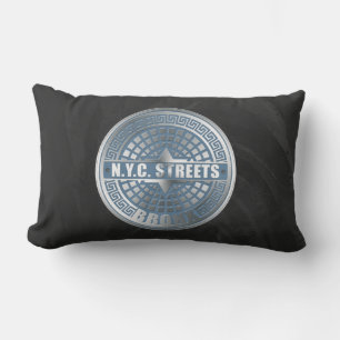 Coussin Rectangle Bronx de couverture de trou