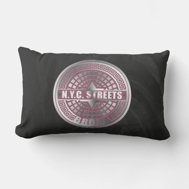 Coussin Rectangle Bronx de couverture de trou (Recto)