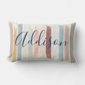Coussin Rectangle Brosses pastel personnalisées (Recto)