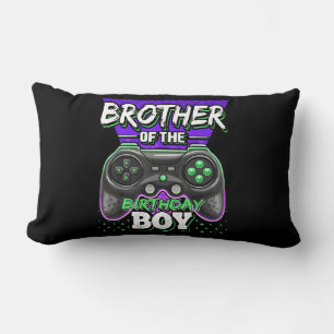 Coussin Rectangle Brother of the Birthday Boy Matching jeu vidéo