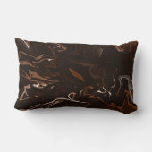 Coussin Rectangle Brown, noir et gris (Verso)