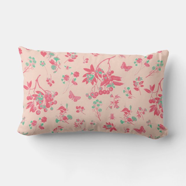 Coussin Rectangle Bucolic pink (Verso)