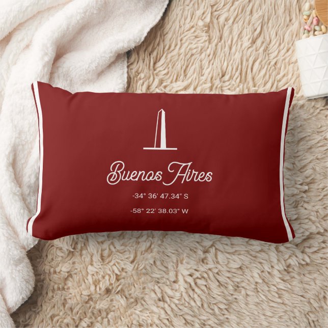 Coussin Rectangle Buenos Aires City location Throw Pillow (Couverture)