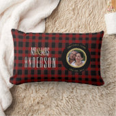 Coussin Rectangle Buffalo Plaid PHOTO Anniversaire N'IMPORTE QUEL Ja (Couverture)