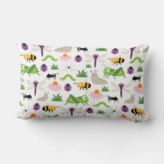 Coussin Rectangle Bugs (Verso)