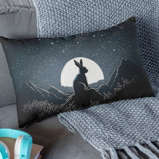 Coussin Rectangle Bunny Montres Le Ciel Nocturne