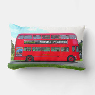 COUSSIN RECTANGLE BUS ROUGE BRITANNIQUE