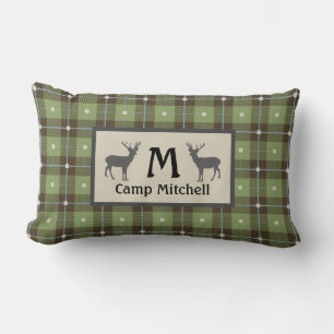 Coussin Rectangle Cabine de cerfs verts