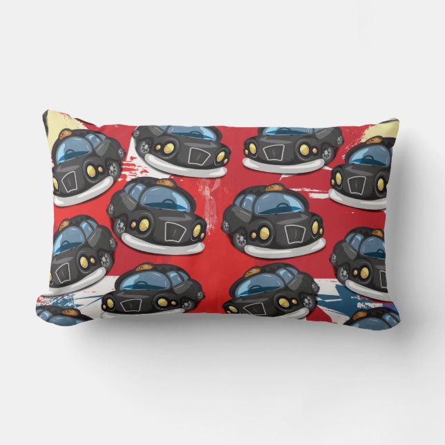 Coussin Rectangle Cabine noire de Londres (Recto)