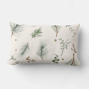 Coussin Rectangle Cabine Rustique des Bois du Nord Evergreen Woods