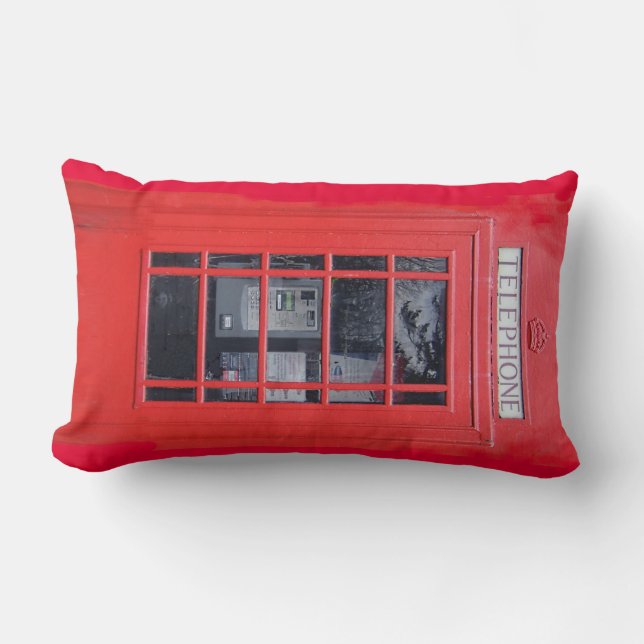 Coussin Rectangle Cabine téléphonique rouge de Londres (Recto)