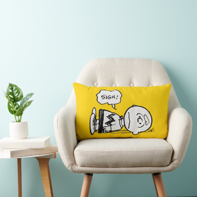 Coussin Rectangle cacahuètes | Charlie Brown est en panne (Chaise)