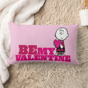 Coussin Rectangle cacahuètes   Charlie Brown Soyez ma Saint Valentin