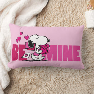 Coussin Rectangle cacahuètes   Saint Valentin   Snoopy Be Mine