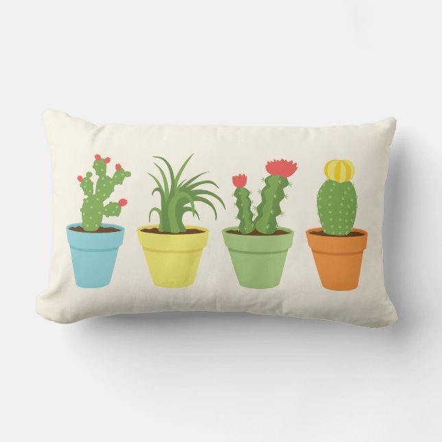 Coussin Rectangle Cactus (Recto)