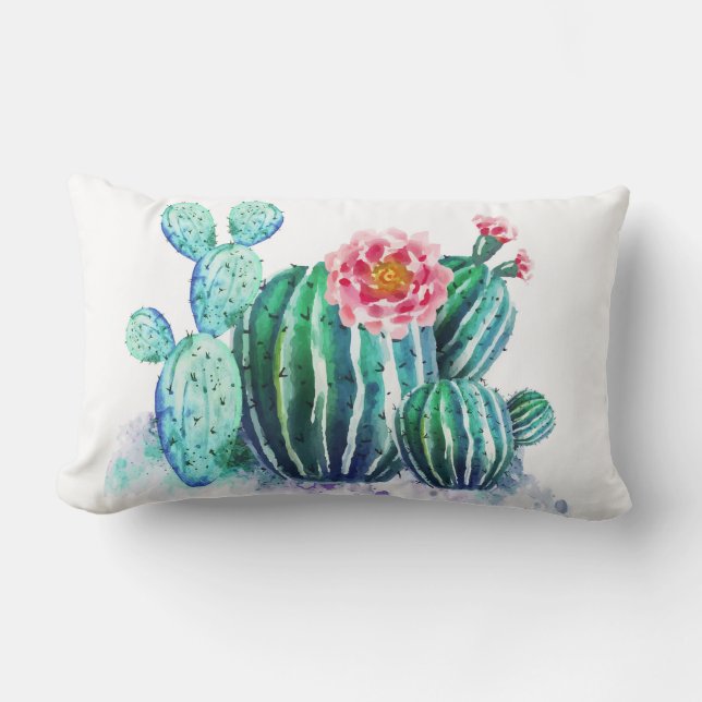 Coussin Rectangle Cactus mignon (Recto)