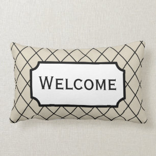 Coussin Rectangle Cadeau bienvenu de carreau de chambre d'amis