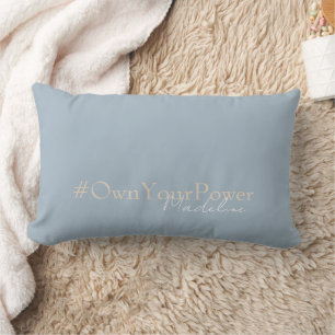 Coussin Rectangle Cadeau d'autonomisation des filles - Nom personnal
