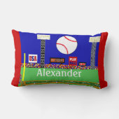 Coussin Rectangle Cadeau de carreau personnalisé par base-ball de (Verso)