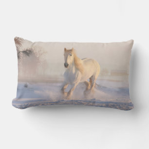 Coussin Rectangle Cadeau de cheval mignon Équitation Poney Étalon Oc