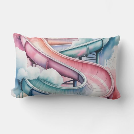 Coussin Rectangle Cadeau de fête d'anniversaire de waterslide pour e (Recto)