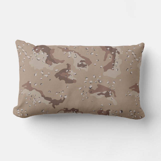Coussin Rectangle Cadeau de Fête des pères Camo Brown (Recto)