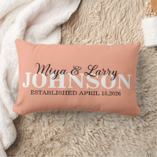 Coussin Rectangle Cadeau de fiançailles pour couple, cadeau de maria
