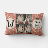 Coussin Rectangle Cadeau de fleurs en collage photo personnalisé pou (Verso)