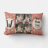 Coussin Rectangle Cadeau de fleurs en collage photo personnalisé pou (Recto)