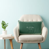 Coussin Rectangle Cadeau de mariage de M. et Mme 2026 (Chaise)