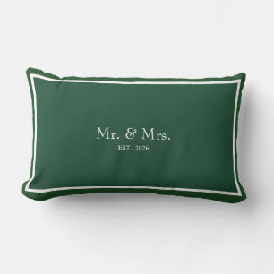Coussin Rectangle Cadeau de mariage de M. et Mme 2026