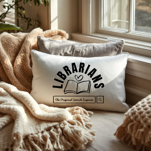 Coussin Rectangle Cadeau d'humour de bibliothécaire drôle pour les a