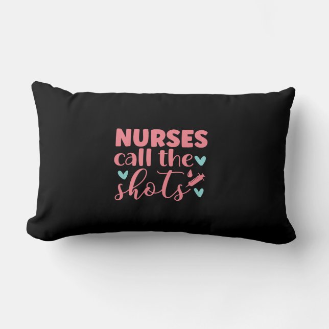 Coussin Rectangle Cadeau infirmière | Infirmière Appelez Les Tirs (Recto)