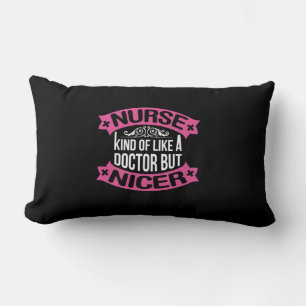 Coussin Rectangle Cadeau infirmière   Infirmière Comme Un Docteur