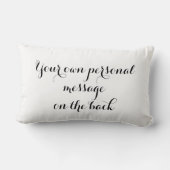 Coussin Rectangle Cadeau Mariage de colombes blanches personnalisées (Verso)