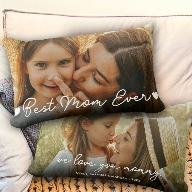 Coussin Rectangle Cadeau pour la Fête des Mères Photo complète Meill (Créateur téléchargé)