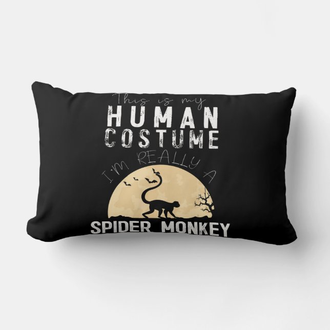Coussin Rectangle Cadeau Spider | Araignée costumée humaine d'Hallow (Recto)