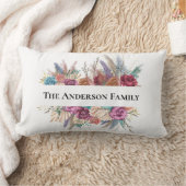 Coussin Rectangle Cadeau Tendance Personnalisé Floral Bohème (Couverture)