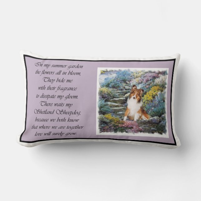 Coussin Rectangle Cadeaux d'art de Sheltie de Berger des Shetland (Recto)