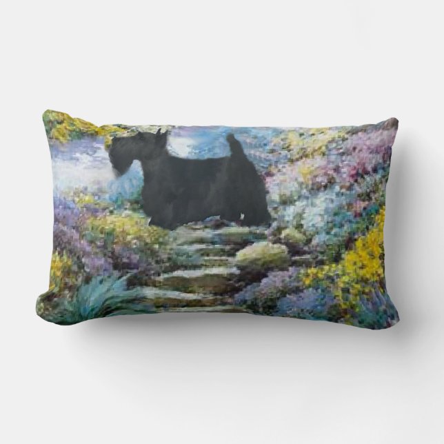 Coussin Rectangle Cadeaux d'art écossais Terrier (Recto)