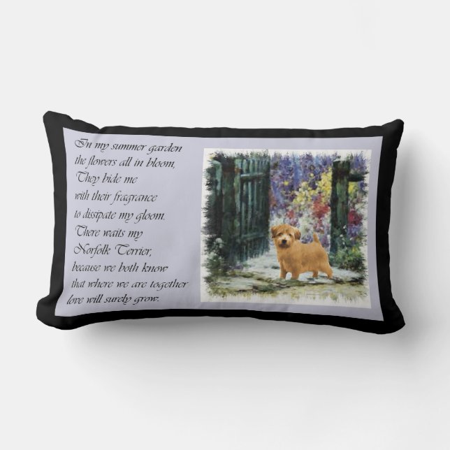 Coussin Rectangle Cadeaux d'art Norfolk Terrier (Recto)