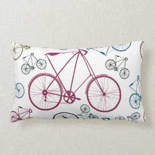 Coussin Rectangle Cadeaux Motifs vintages pour cyclistes